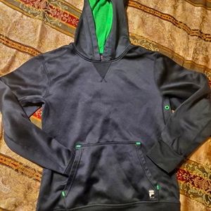 Fila Hoodie size Large black/green